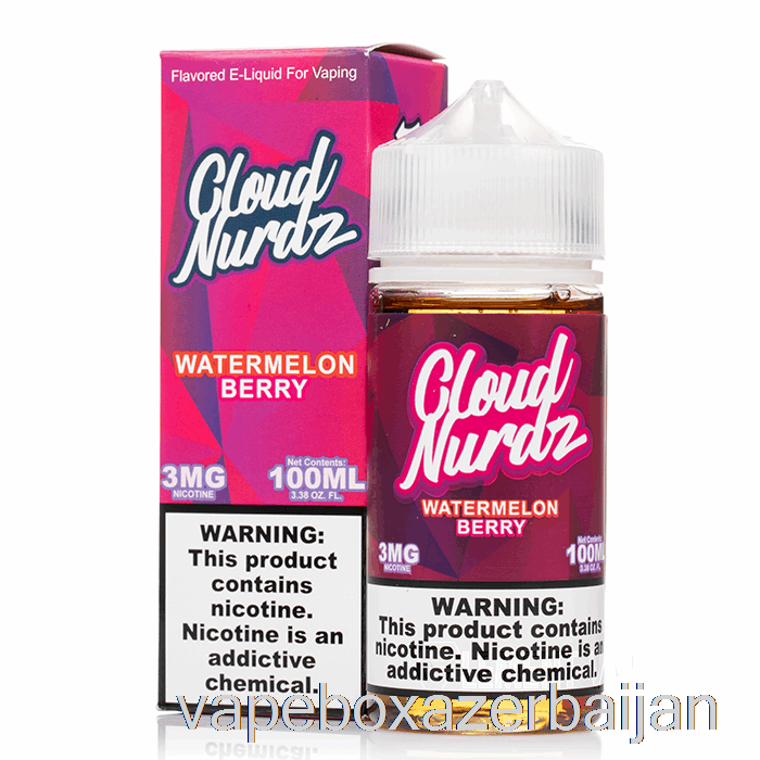 Vape Azerbaijan Watermelon Berry - Cloud Nurdz - 100mL 3mg